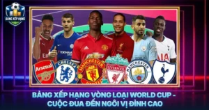 Bang Xep Hang Vong Loai World Cup